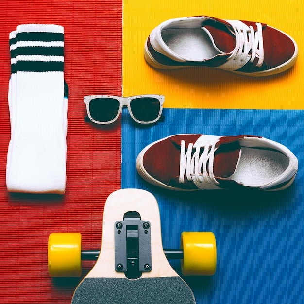 A vibrant, close-up flat lay of assorted designer sneakers with distinct features, like oversized soles, unique textures, and bold branding, artfully arranged on a neutral background, highlighting their collectible nature.